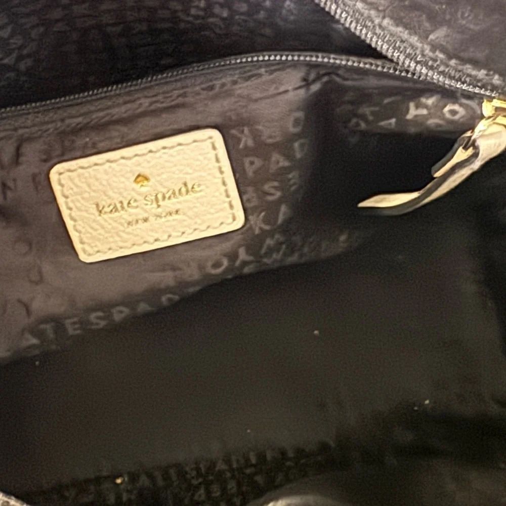 Kate Spade Mattew Street Black Handbag W/ Cross Body Detachable Strap